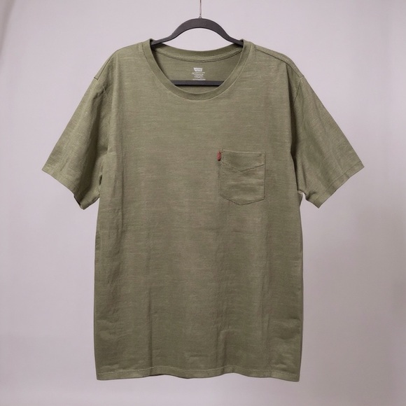 Levi’s Standard Pocket Tee – Army Green (XXL) big & tall plus size like new - Picture 3 of 7